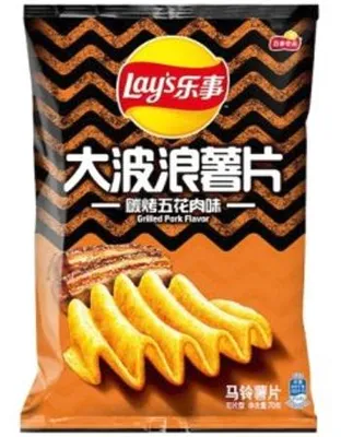 Immagine prodotto di Frito Lay | Patatine Wave gusto carne arrosto - 70 g - Carne arrosto - Snack - Lay's