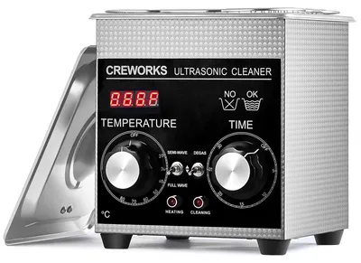 Image de Nettoyeur à ultrasons Nettoyeur à ultrasons - Inox - 1,3 l - Chauffage - Minuterie