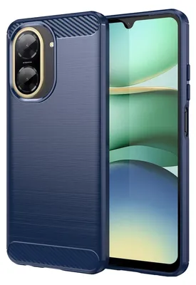Obrázek produktu pro Pro Xiaomi Redmi A5 4G / Poco C71 Carbon Brushed Design Texture TPU pouzdro modré