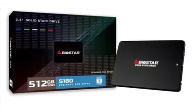 Zdjęcie produktu dla Dysk SSD Biostar S180 512 GB, 2,5", SATA 3, 6 Gb/s, 512 MB/s