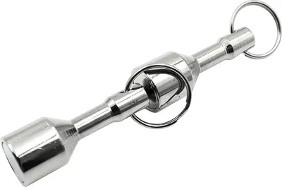 Produktbild von Set von 2 Magnetischen Schlüsselanhängern - Neodym-Magnet für Schlüssel und Schmuck - Gold und Silber