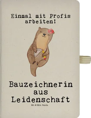 Produktbild von Mr. & Mrs. Panda notizbuch a4 Bauzeichnerin Leidenschaft - Transparent - Geschenk, Adressbuch, Tagebuch, Kladde, Hardcover, Journal, Jubiläum