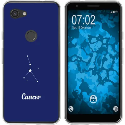 Produktbild von PhoneNatic Case kompatibel mit Google Pixel 3a XL Silikon-Hülle SternzeichenCancer M3