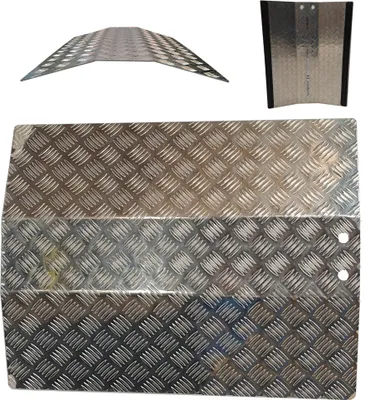 Produktbild von WORHAN® Mobil Schwellenrampe Stufenrampen Rollstuhlrampe Alu Aluminium Rampe Türschwellenrampe TR55