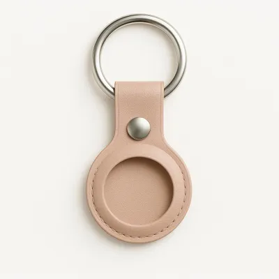 Produktbild von Schlüsselanhänger für Apple AirTags Hülle für airTag in verschiedenen Farben – Altrosa / Roségold