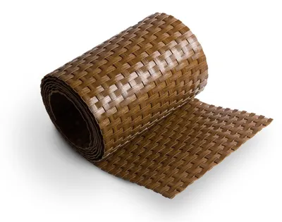 Produktbild von Sichtschutzstreifen Polyrattan 255x19 cm rostbraun