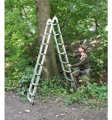 Produktbild von Revierleiter mit Teleskopfunktion, klappbar, aus Aluminiumlegierung, Transportmaß 92x67x17 cm, 150 kg Belastbarkeit, 17 kg