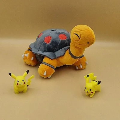 Produktbild von Pokemon Qurtel Kuscheltier - 16 cm Plüschtier Torkoal