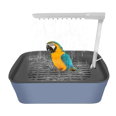 Produktbild von Vogeltränke,Automatische Papageienbadewanne mit Wasserzirkulation, USB-Anschluss, für Wellensittiche und Vögel