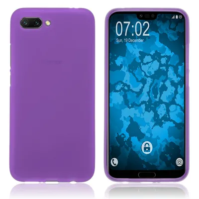 Produktbild von PhoneNatic Case kompatibel mit Huawei Honor 10 - lila Silikon Hülle matt Cover