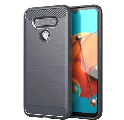 Zdjęcie produktu dla Ochronne etui na telefon komórkowy LG K51 Case Cover Carbon Optic Grey