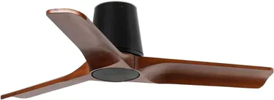 Image de Ventilateur de plafond à basse consommation avec télécommande Heywood Tub 90 cm Noir