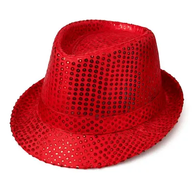 Produktbild von Folat Party Hut Rot Glitzer Pailletten Karneval Fasching Silvester Kostüm