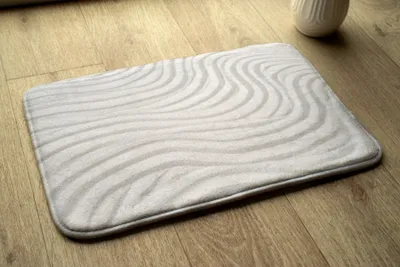 Produktbild von Badteppich Saugfähige - Badezimmer Teppich - Rutschfester Badvorleger Badematte - 90x60 cm - Sand