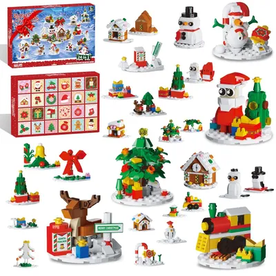 Imagen del producto de Calendario de Adviento 2026 Niños 24 en 1 DIY Bloques de Construcción Navidad Set 6+