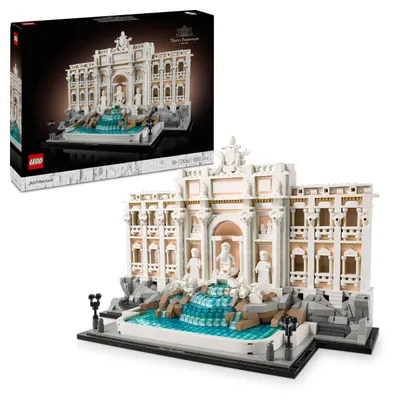 Image de Kit de construction de la fontaine de Trevi, pour adultes, avec figurines miniatures