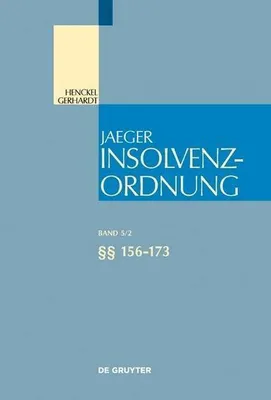 Produktbild von Insolvenzordnung 5/2. §§ 156-173