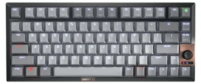 Zdjęcie produktu dla CHERRY KW 300 MX, Przewodowy i Bezprzewodowy, USB + Bluetooth, Mechaniczna, QWERTY, LED, Czarny, Miedziany, Szary