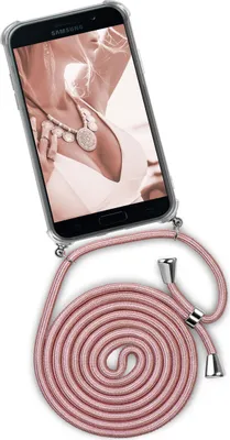 Produktbild von TWIST-Case + TWIST-Cord für Samsung Galaxy A5 (2017), Farbe:Shiny Blush (Silber)
