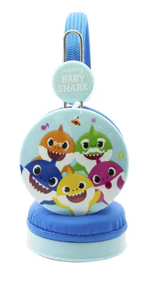 Zdjęcie produktu dla OTL Technologies Baby Shark słuchawki dla dzieci 3-7 lat niebieskie przewodowe nauszne