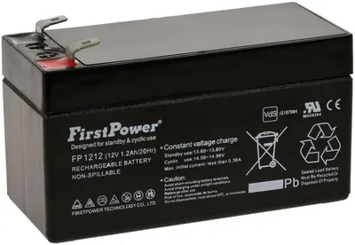 Image de FirstPower Batterie au plomb-gel FP1212 1,2Ah 12V VdS