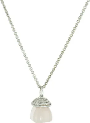 Produktbild von Esprit Damen Kette Collier Silber Rosenquarz ESNL92151A420