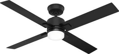 Obrázek produktu pro Energeticky úsporný stropní ventilátor s LED osvětlením a dálkovým ovládáním Mila Black 132 cm