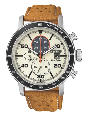 Produktbild von Citizen Herrenuhr CA0641-16X Eco Drive Chronograph Lederarmband Markenuhren