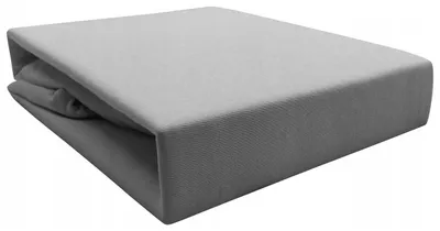 Produktbild von Piruu Jersey-Spannbetttuch mit Gummizug 140x200 cm grau