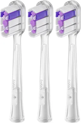 Obrázek produktu pro Laifen Náhradní hlavice glossy white 3 ks, transparentní