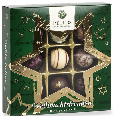 Produktbild von Peters Weihnachtstrüffel Auslese feinste Trüffel Kreation 112g