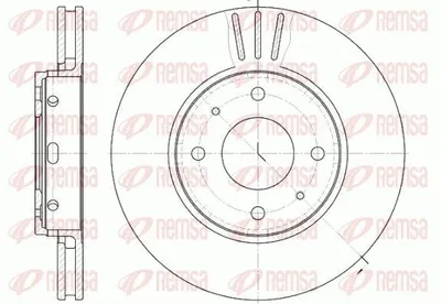 Produktbild von 2x REMSA Bremsscheibe 6585.10 vorne für VOLVO V40 Kombi (645) 281mm 45 5mm 6 1kg