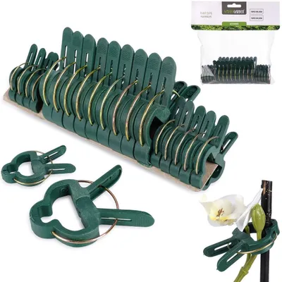 Image de ProGarden clips de soutien des plantes grandes et petites pinces à plantes 20 pièces pour les plantes d'intérieur de jardin