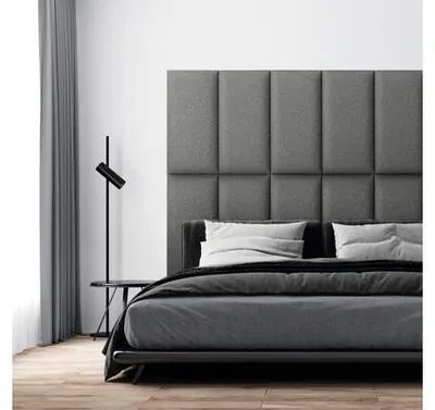 Obrázok produktu pre Čalúnený panel Mollis Solid tmavosivá 30x60 cm