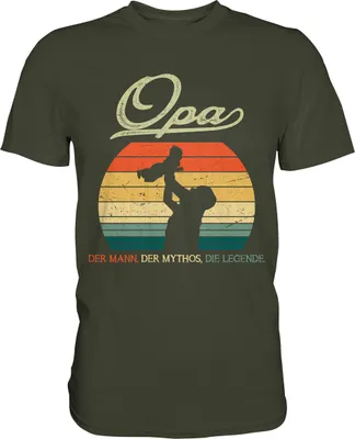 Produktbild von Opa Enkel Enkelkind Vatertag Geschenk T-Shirt – Urban Khaki / XXL