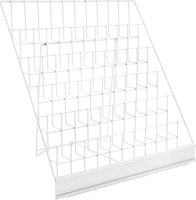Immagine prodotto di Portariviste da tavolo - Portariviste e portadepliant - 6 ripiani - Metallo - 45,7×27,9×44,5 cm - Per ufficio e biblioteca - Bianco