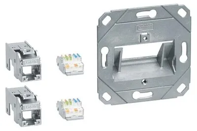 Zdjęcie produktu dla Moduł połączeniowy Tehalit 2x RJ45 Cat.6a GMKSRJ45C6A2