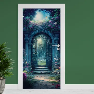 Produktbild von Türfolie "Wunderland" 90x200cm Türposter Deko Aufkleber Folie Tapete TF03-07