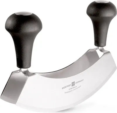 Produktbild von Wüsthof Wiegemesser mit Doppelklinge / Mincing Knife Double-Bladed Schneiden / Cutting 23 cm 1069501305 – EAN 4002293116846 – Art.-Nr. 2023062937
