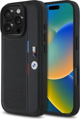 Iphone 17 Pro Hülle Bmw CG MOBILE BMW M Perforated Tricolor Line Kompatible Mit MagSafe Bmw Tasche