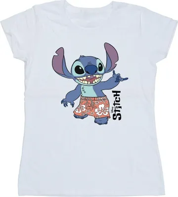 Produktbild von Disney - "Bermuda Shorts" T-Shirt für Damen BI25590 (S) (Weiß)