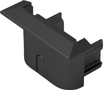 Productafbeelding van Halemeier Eindkappen ChannelLine C2, type 2, zwart. Set van 2 stuks