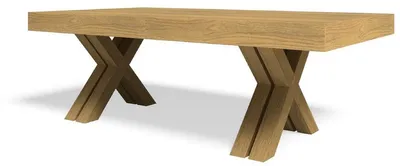 Produktbild von Casa Padrino Luxus Esstisch Naturfarben 200-494 x 110 x H. 77 cm - Ausziehbarer Massivholz Konferenztisch - Esszimmer Möbel - Büro Möbel - Massivholz Möbel - Luxus Möbel