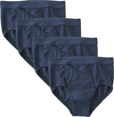 Produktbild von HERMKO 3240 4er Pack Herren Slip mit Eingriff, Größe:D 8 = EU XXL, Farbe:marine