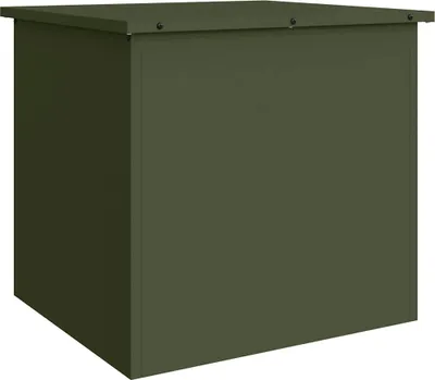 Immagine prodotto di vidaXL Contenitore per esterni verde oliva 55 x 50,5 x 50 cm acciaio