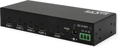 Produktbild von Exsys EX-12294HMS 4 Port USB 3.2 Metal Hub 4x C - Kabel - Digital/Daten