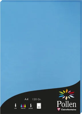 Produktbild von Clairefontaine A4 Pollen Papier 120g 50 Blatt karibik