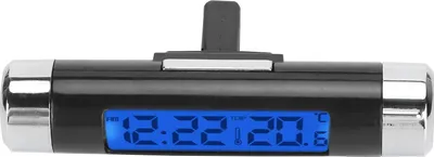 Obrázek produktu pro 2 v 1 elektronické hodiny s teploměrem, LCD displej, automatické měření teploty