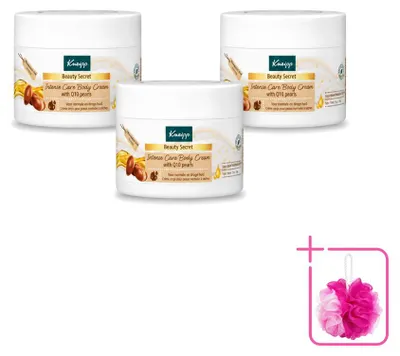 Imagen del producto de 3 unidades de crema corporal Kneipp "Beauty Secret" con perlas de Q10 - 200 ml - Paquete económico