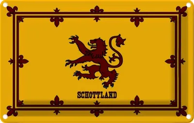 Zdjęcie produktu dla vianmo Blaszany znak 20x30 cm Schottland Königswappen
